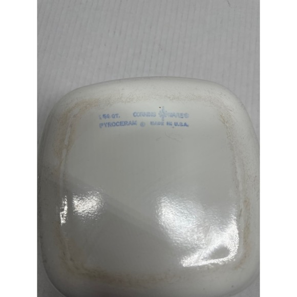 Vintage Corningware Blue‎ Cornflower 1-3/4 Quart Casserole With Lid Pyroceram - Picture 5 of 5